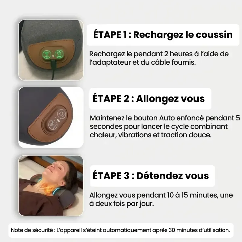 Coussin CerviTrax | Masseur à traction cervicale