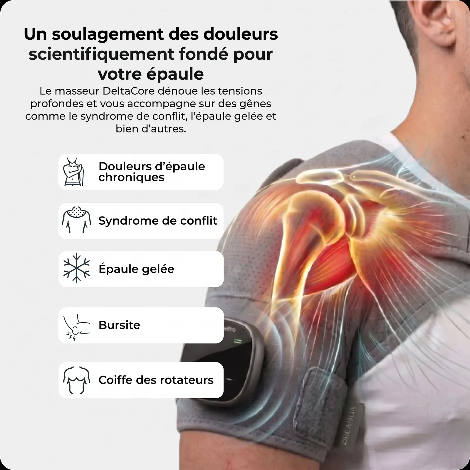 DeltaCore | Masseur d'Épaule 3-en-1