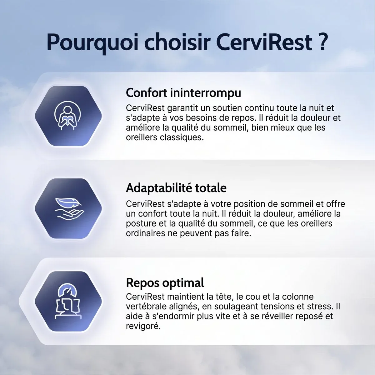 CerviRest | Oreiller Cervical Ergonomique