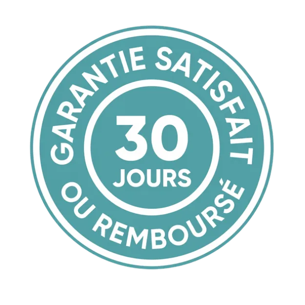 Garantie satisfait ou remboursé 30 jours