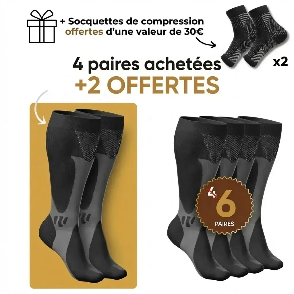 VenoRelief | Chaussettes de compression graduée