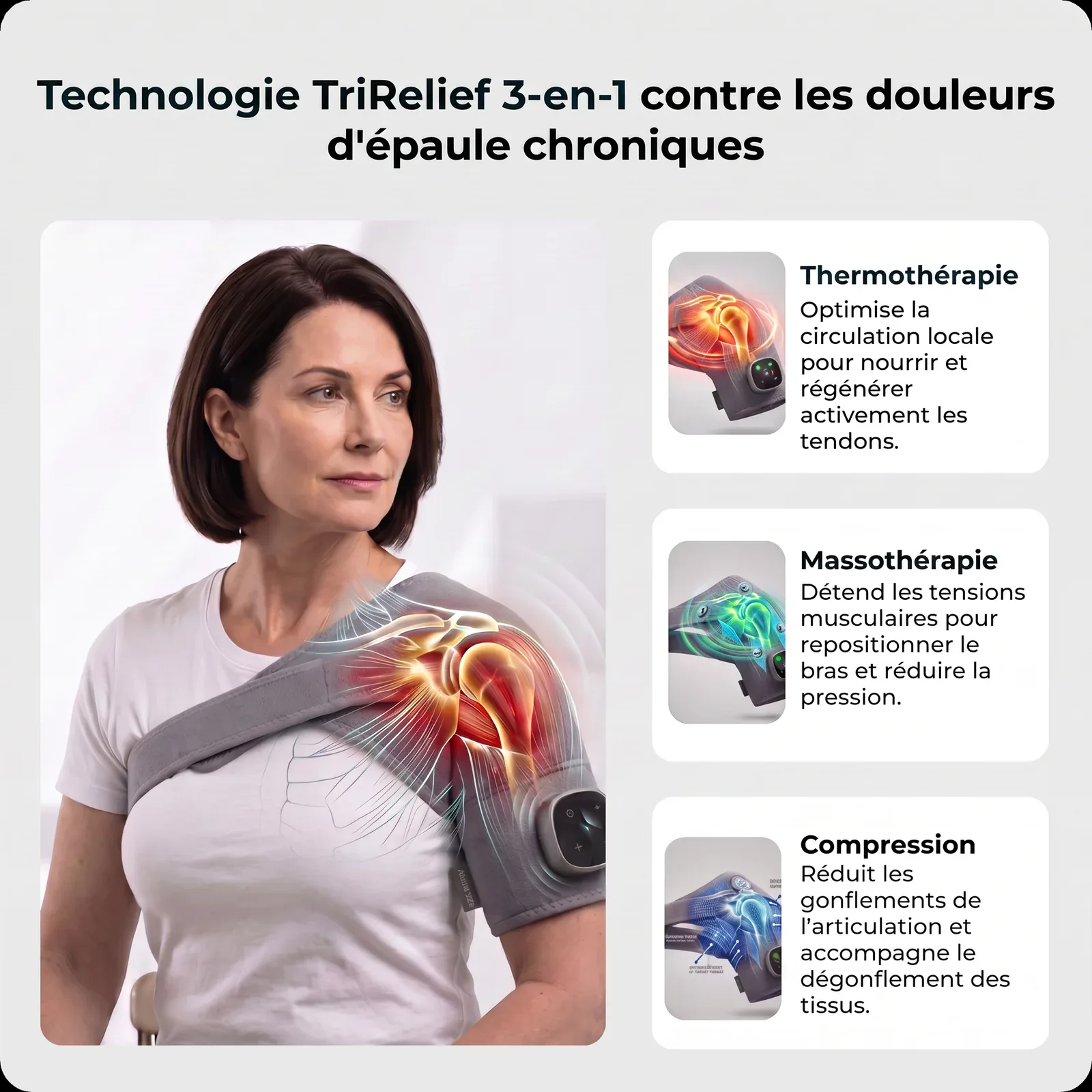 DeltaCore | Masseur d'Épaule 3-en-1