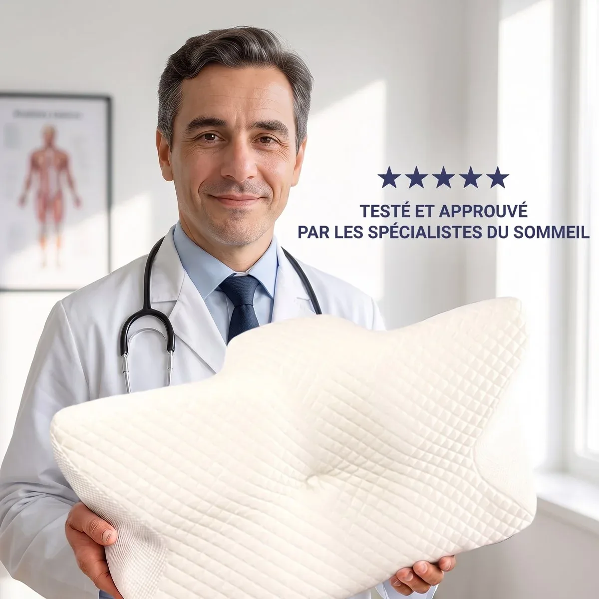 CerviRest | Oreiller Cervical Ergonomique