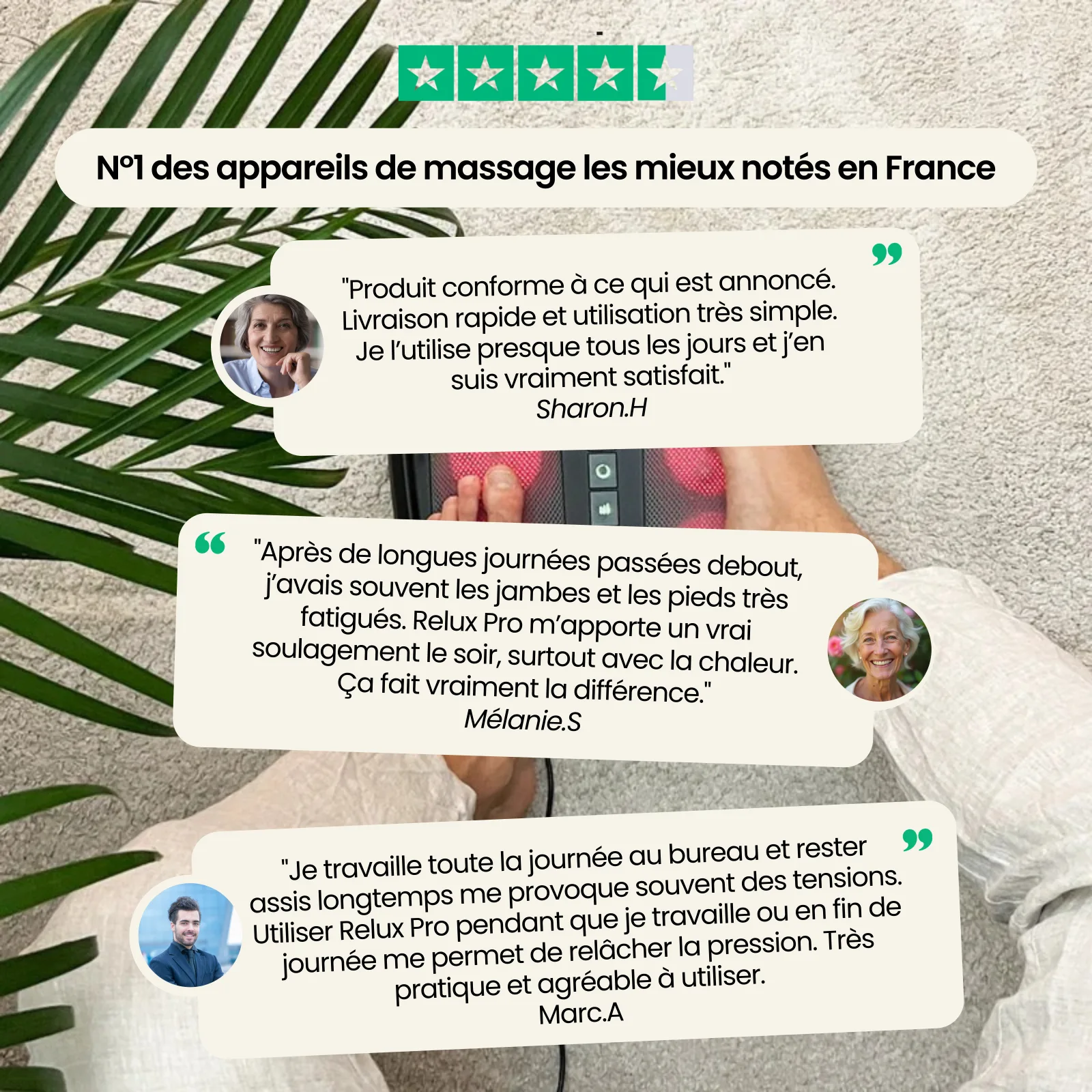 Relux Pro | Dispositif de relaxation et stimulation des pieds